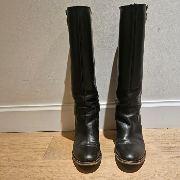 Made in Italy Black leather boots - Size 41 - Picture 3 of 5
